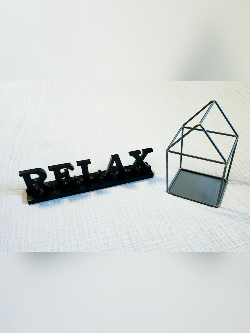 Wood & Metal Decorative Home Décor Set